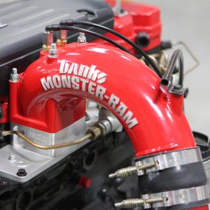 Dodge Ram 2500 Performance Air Intake - Banks Power - Monster-Ram with Boost Tube - Red - `03-`07